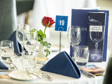 Hospitality table at Brighton Races