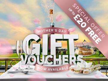 Mothers day offer for a gift voucher to Brighton Racecourse. 